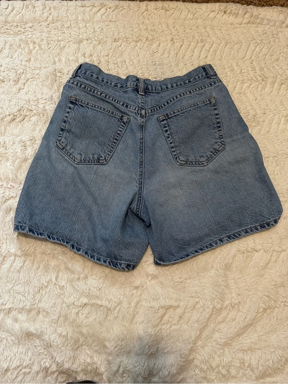 Vintage 90s Crazy Horse High Rise 100% Cotton Denim Mom Shorts